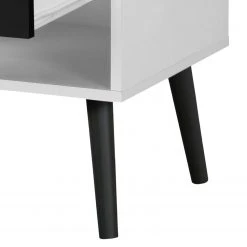 Mørteens Nachtkommode Sunndal I - Gummibaum teilmassiv -Schlafzimmer Verkaufe DE nachtkommode sunndal i weiss schwarz 4845060