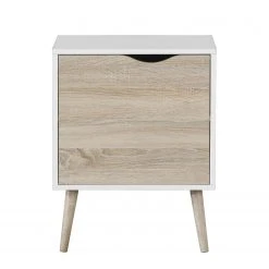 Mørteens Nachtkommode Sunndal II - Wildeiche Dekor / Alpinweiß -Schlafzimmer Verkaufe DE nachtkommode sunndal ii weiss eiche dekor 4845076