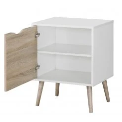 Mørteens Nachtkommode Sunndal II - Wildeiche Dekor / Alpinweiß -Schlafzimmer Verkaufe DE nachtkommode sunndal ii weiss eiche dekor 4845080