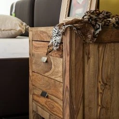 Wolf-Möbel Nachtkommode Yoga - Sheesham Holz Natur -Schlafzimmer Verkaufe DE nachtkommode yoga sheesham holz natur 1431800