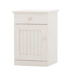 Ridgevalley Nachttisch Nayok - Altweiß - Türanschlag links