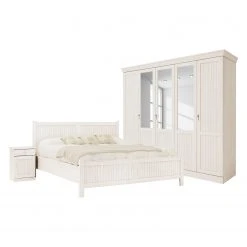 Ridgevalley Bettgestell Nayok - Altweiß -Schlafzimmer Verkaufe DE nachttisch nayok pinie teilmassiv altweiss tueranschlag rechts 3527557