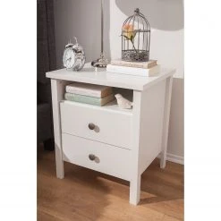 Nachtkommode SKØP country - Alpinweiß -Schlafzimmer Verkaufe DE nachttisch sk p alpinweiss 4875208