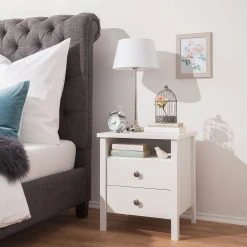 Nachtkommode SKØP country - Alpinweiß -Schlafzimmer Verkaufe DE nachttisch sk p alpinweiss 4875216