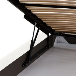 Studio Copenhagen Polsterbett Aralia I - Stoff Floreana: Beige - 180 x 200cm - 1 Bettkasten - T-Kufen -Schlafzimmer Verkaufe DE polsterbett aralia i webstoff 180 x 200cm mit bettkasten t form stoff floreana beige 3958136