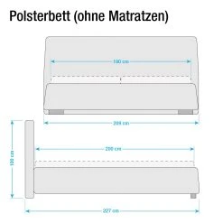 Tom Tailor Polsterbett Classic Button - Kunstleder NTLO: 1 snow - 180 x 200cm - Ohne Matratze -Schlafzimmer Verkaufe DE polsterbett classic button kunstleder 180 x 200cm ohne matratze ohne matratze weiss 1009314