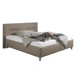 Loftscape Polsterbett Jonsberg Kunstleder - Taupe - 200 x 200cm