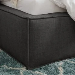 Polsterbett Kinx - Stoff KINX: Anthrazit - 180 x 200cm -Schlafzimmer Verkaufe DE polsterbett kinx webstoff 140 x 200cm anthrazit 5112016