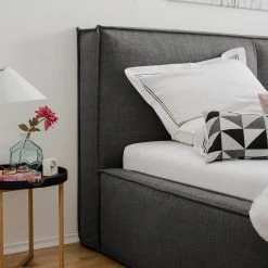 Polsterbett Kinx - Stoff KINX: Anthrazit - 180 x 200cm -Schlafzimmer Verkaufe DE polsterbett kinx webstoff 140 x 200cm anthrazit 5112036