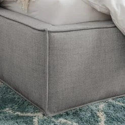 Polsterbett Kinx - Stoff KINX: Grau - 180 x 200cm -Schlafzimmer Verkaufe DE polsterbett kinx webstoff 140 x 200cm hellgrau 5111980