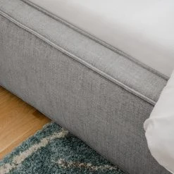 Polsterbett Kinx - Stoff KINX: Grau - 180 x 200cm -Schlafzimmer Verkaufe DE polsterbett kinx webstoff 140 x 200cm hellgrau 5111984