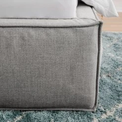 Polsterbett Kinx - Stoff KINX: Grau - 180 x 200cm -Schlafzimmer Verkaufe DE polsterbett kinx webstoff 140 x 200cm hellgrau 5111996