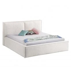 Polsterbett Kinx - Stoff KINX: Weiß - 180 x 200cm