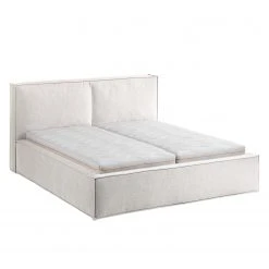 Polsterbett Kinx - Stoff KINX: Weiß - 180 x 200cm -Schlafzimmer Verkaufe DE polsterbett kinx webstoff 180 x 200cm weiss 5097224