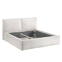 Polsterbett Kinx - Stoff KINX: Weiß - 180 x 200cm -Schlafzimmer Verkaufe DE polsterbett kinx webstoff 180 x 200cm weiss 5097228