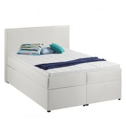 Polsterbett KiYDOO V (inkl. Bettkasten) - Weiß - 140 x 200cm