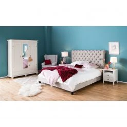 Nachtkommode SKØP country - Alpinweiß -Schlafzimmer Verkaufe DE polsterbett lyons inkl lattenrost webstoff 140 x 200cm sahara 4923408