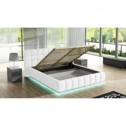 Fredriks Polsterbett Alaska I - 1 Bettkasten -Schlafzimmer Verkaufe DE polsterbett marienburg inkl beleuchtung kunstleder weiss mit bettkasten 5012264