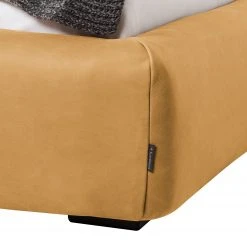 Studio Copenhagen Polsterbett Shabby Echtleder - Ocker - 140 x 200cm -Schlafzimmer Verkaufe DE polsterbett shabby echtleder 160 x 200cm ocker 3553537