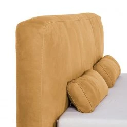 Studio Copenhagen Polsterbett Shabby Echtleder - Ocker - 140 x 200cm -Schlafzimmer Verkaufe DE polsterbett shabby echtleder 160 x 200cm ocker 3553549