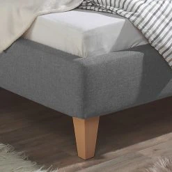 Mørteens Polsterbett Stensborg - Silbergrau - 200 x 200cm - Ohne Lattenrost & Matratze -Schlafzimmer Verkaufe DE polsterbett stensborg strukturstoff 160 x 200cm silbergrau 4237756