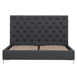 Fredriks Polsterbett Tilia I Kunstleder - Kunstleder Dag: Anthrazit - 140 x 200cm - T-Kufen -Schlafzimmer Verkaufe DE polsterbett tilia i kunstleder 140 x 200cm t form kunstleder dag anthrazit 3990436