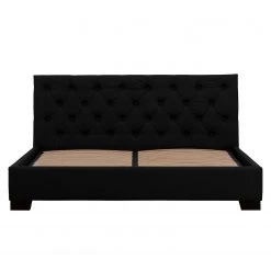 Fredriks Polsterbett Tilia II Echtleder - Echtleder Arik: Schwarz - 180 x 200cm - Eckig -Schlafzimmer Verkaufe DE polsterbett tilia ii echtleder 180 x 200cm eckiger fuss echtleder arik schwarz 3992760