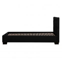 Fredriks Polsterbett Tilia II Echtleder - Echtleder Arik: Schwarz - 180 x 200cm - Eckig -Schlafzimmer Verkaufe DE polsterbett tilia ii echtleder 180 x 200cm eckiger fuss echtleder arik schwarz 3992768