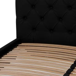 Fredriks Polsterbett Tilia II Echtleder - Echtleder Arik: Schwarz - 180 x 200cm - Eckig -Schlafzimmer Verkaufe DE polsterbett tilia ii echtleder 180 x 200cm eckiger fuss echtleder arik schwarz 3992780