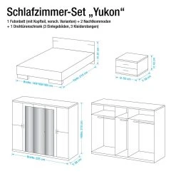 Wimex Schlafzimmerset Tulloch (4-teilig) - Eiche sägerau -Schlafzimmer Verkaufe DE schlafzimmerset yukon 4 teilig eiche saegerau 1386742