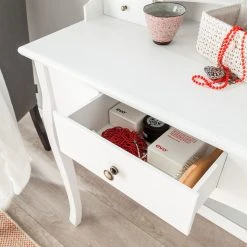 Maison Belfort Schminktisch Belleville - mit 3 Schubladen - Romantik Look -Schlafzimmer Verkaufe DE schminktisch belleville mit 3 schubladen romantik look 3389905