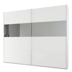 Rauch Orange Schwebetürenschrank Quadra III - Alpinweiß / Spiegelglas - Höhe: 230 cm - Breite: 271 cm