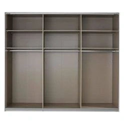Rauch Orange Schwebetürenschrank Quadra - Eiche Stirling Dekor / Glas weiß - Eiche Sanremo Hell Dekor / Glas Weiß - Höhe: 230 cm - Breite: 271 cm -Schlafzimmer Verkaufe DE schwebetuerenschrank quadra eiche sanremo hell dekor glas weiss breite x hoehe 271 x 230 cm 1917250
