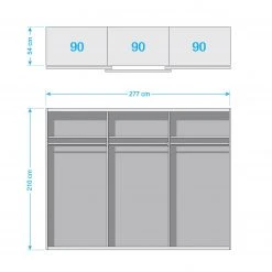 Rauch Blue Schwebetürenschrank Siegen - Alpinweiß / Steingrau -Schlafzimmer Verkaufe DE schwebetuerenschrank siegen alpinweiss steingrau 5012036