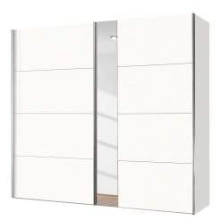 Express Möbel Schwebetürenschrank Madrid - Polarweiß / Spiegelglas - Breite: 200 cm