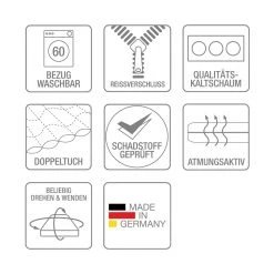 Gel-Topper mazzy - 180 x 200cm - 6 cm -Schlafzimmer Verkaufe DE sleepgel topper kernhoehe 6 cm 362619