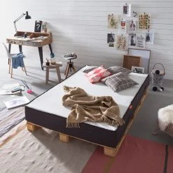 Palettenbett Smood - Massivholz Kiefer - Kiefer - 200 x 200cm -Schlafzimmer Verkaufe DE smood2 04092015 3384185