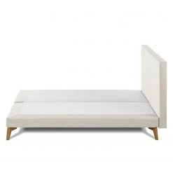 SmoodSpring Bett I - Webstoff / Eiche massiv - Creme - 180 x 200cm -Schlafzimmer Verkaufe DE smoodspring bett iii webstoff eiche massiv 140 x 200cm creme 5118448