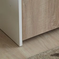 Loftscape Schrankbett-Kombination Godia I - Weiß / Eiche Sonoma Dekor - Ohne Matratze -Schlafzimmer Verkaufe DE wandklappbett kombination godia i 90 x 200 cm ohne matratze weiss eiche sonoma dekor 1721626